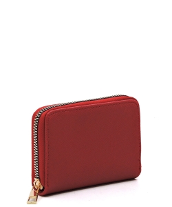Saffiano Accordion Card Holder Wallet SA017 RED